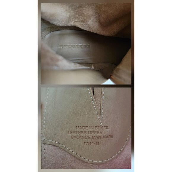 Bernardo Susana Calfskin Tall Riding Boots in Beige/Tan US 10M - Picture 10 of 11